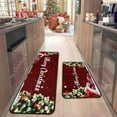 thumbnail image 1 of HongHeng Christmas Kitchen Rug Set (2 PCS), Merry Christmas Snowman Indoor Kitchen Mat for Winter, Xmas Door Mat Runner Rug Mat for Kitchen Home Decor (15"x43"+15"x23"), 1 of 5