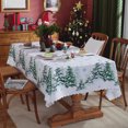 thumbnail image 1 of HongHeng Christmas Tablecloth 59 x 70 Inch, Christmas Decorations for Home Xmas Tree Decor Merry Christmas Table Cover Winter Holiday Scallop Edge Table Cloth Party Table Decorations, 1 of 6