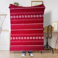 thumbnail image 1 of HongHeng Christmas Throw Blanket for Couch, Holiday Christmas Reindeer Snowflakes Blanket, Soft, Cozy, Warm Winter Cabin Throw Decor(Red Reindeer, 50x59inches), 1 of 1