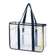 thumbnail image 1 of HongHeng Clear Beach Bag for Women, Waterproof, Sandproof, Large Transparent PVC Tote Bag for Stadium Events Beach Travel Gym Pool, 1 of 2