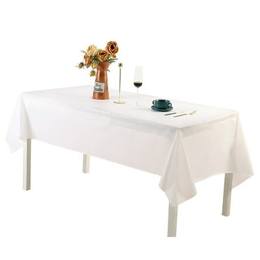 HongHeng Clearance 1 Rectangular Tablecloths BPA-Free Plastic, 54 x 108 inch, Dining Table Cover Cloth Rectangle for Parties, Picnic, Camping and Outdoor, Disposable or Reusable