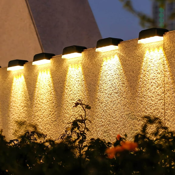 HongHeng Clearance Under $2.00 1PC Solar Outdoor Light Wall Washer Light Villa Garden Courtyard Exterior Wall Waterproof Scenery Limelight Easy Stair Step Light