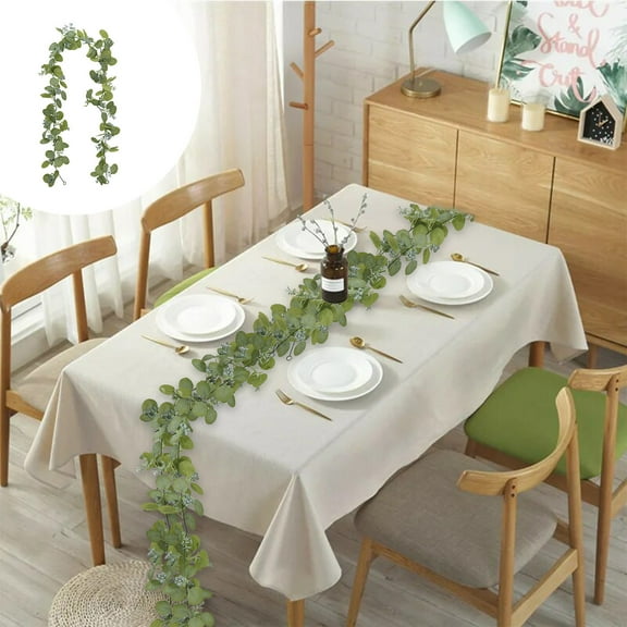 HongHeng Clearance Under $2.00 1Pc Garland Artificial Ivy Garland Fake Hanging Vines Fake Ivy Leaves Table Decor Green Hanging Vines Decor Artificial Vines Plants