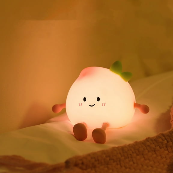 HongHeng Clearance Under $2.00 Adorable Rechargeable Night Lamp with Colorful Dazzling Light for Kids with Soft Light Tap Control Timer Adjustable Brightness Ideal for Bedroom Or Gift