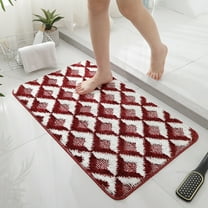 HongHeng Clearance Under $2.00 Bathroom Water-Absorbing Mat Machine-Woven Carpet for Secure Grip Bedroom Entryway Rug Non-Slip Doorstep Foot Mat Non-slip Padding