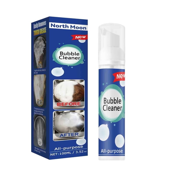 HongHeng Clearance Under $2.00 Bubble Cleaner Foaming Heavy Oil Stain Cleaner, All Purpose Bubble Cleaner Kitchen Deep Cleaning Spray, All-purpose Rinse-free Cleaning Spray