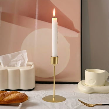 HongHeng Clearance Under $2.00 Candle Stand - Modern Structure with Sturdy Base Ideal for Home Decor Dining Table Centerpieces Weddings Events and Gift Giving