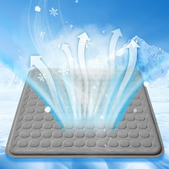 HongHeng Clearance Under $2.00 Car Seat Cushion Summer Cushion Gel Ice Cushion Single Piece of Four Seasons General-purpose Seat Cushion Ventilation Breathable Butt Cushion Car Cushio C One Size