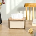 thumbnail image 1 of HongHeng Clearance Under $2.00 Composite Board Cover Scandinavian Tissue Box Household Living Room Coffee Table Drawer Box Transparent Restaurant Drawer Box, 1 of 8