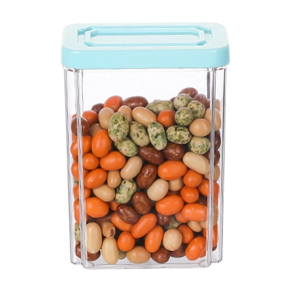 HongHeng Clearance Under $2.00 Food Storage Container with Lids Tall Airtight Food Storage Jar Plastic Food Storage Container Kitchen Pantry Containers for Cereal Flour and Sugar