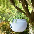 thumbnail image 1 of HongHeng Clearance Under $2.00 Hanging Rattan Small Size Hanging Basket Planter Water Barrier Designs No Rotten Rootss for Gardening and Home Decorating, 1 of 6
