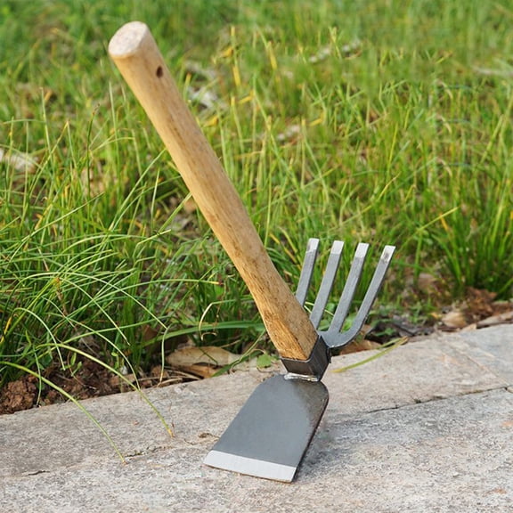 HongHeng Clearance Under $2.00 Household Gardening Weeding Agricultural Tools Weeding Digging Planting Vegetables Small Hoes Gods Implement Dualpurpose
