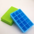 thumbnail image 1 of HongHeng Clearance Under $2.00 Ice Cubes Tray Pack of 4 SiliconeIce Cubes Trays with A Total of 60 Compartments for LargeSquare Ice Cubes In the Refrigerator Whisky Cocktail Wine Fruit, 1 of 1