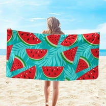 HongHeng Clearance Under $2.00 Microfiber Beach Towel Super Lightweight Colorful Bath Towel Sandproof Beach Blanket Multi-Purpose Towel for Travel Swimming Pool 30x60 Inch