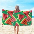 thumbnail image 1 of HongHeng Clearance Under $2.00 Microfiber Beach Towel Super Lightweight Colorful Bath Towel Sandproof Beach Blanket Multi-Purpose Towel for Travel Swimming Pool 30x60 Inch, 1 of 7