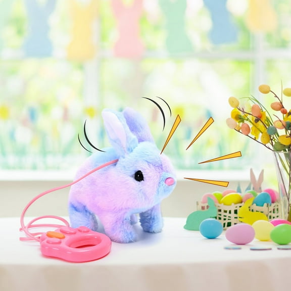 HongHeng Clearance Under $2.00 My Realistic Bunny Toy Realistic Bunny Toy for Kids Impersonator of Bunny Kind Bunny Toys for Kids Jumping Twitching and Shaking Ears