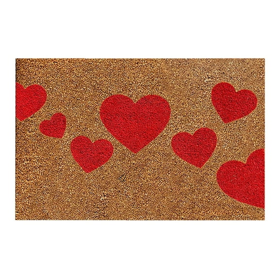 HongHeng Clearance Under $2.00 Valentine's Day Floor Mats Holiday Floor Mats Welcome Doormat Bathroom Bedroom Living Room Kitchen Outdoor Rugs Valentine's Day Gifts Home Decor Valentine's Day