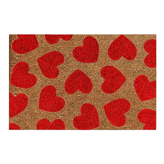 HongHeng Clearance Under $2.00 Valentine's Day Floor Mats Holiday Floor Mats Welcome Doormat Bathroom Bedroom Living Room Kitchen Outdoor Rugs Valentine's Day Gifts Home Decor Valentine's Day