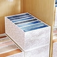 thumbnail image 1 of HongHeng Clearance Under $2.00 Wardrobe Clothes Organizer, Compartment Clothes Organizer with Support, Foldable Washable Laundry Drawer Organizer with Handle, 1 of 9