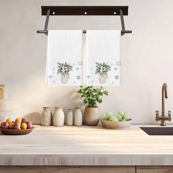 HongHeng Clearance Under $2.00 Absorbent Hand Towel Tea Towel Kitchen Absorbent Towel Rag Microwave Towel