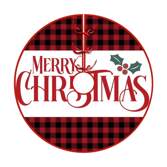 HongHeng Clearance Under $2.00 Christmas Tree Skirt Christmas Decoration Tree Skirt