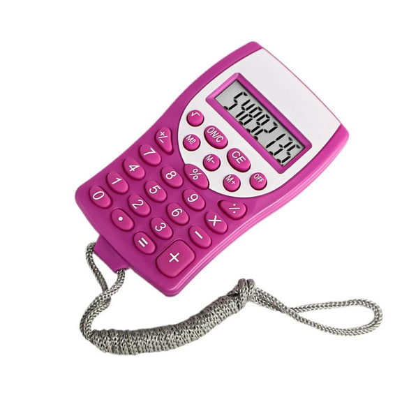 HongHeng Clearance Under $2.00 Colorful Handheld Calculator with LanyardPortable