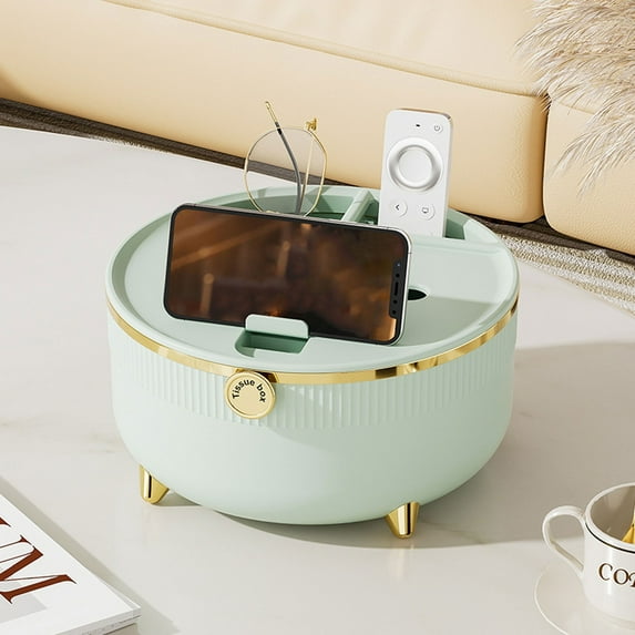 HongHeng Clearance Under $2.00 Desktop Tissue Box Household Living Room Remote Control Storage Box Toilet Storage Paper Box