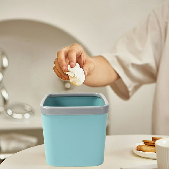 HongHeng Clearance Under $2.00 Desktop Trash Can Living Room Debris Bucket Car Home Desk Restaurant Storage Barrel Trash Basket