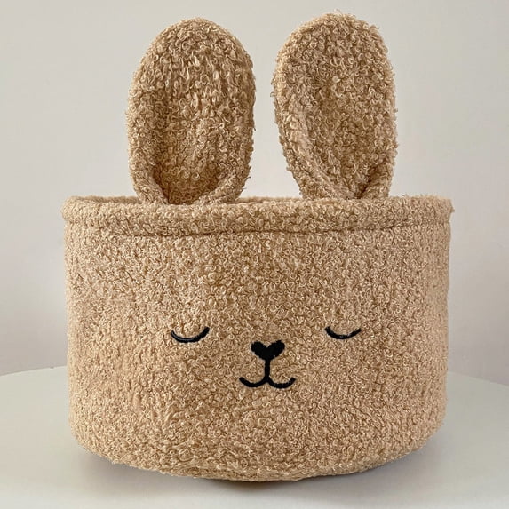 HongHeng Clearance Under $2.00 Happy Easter Bunny Long Ears Bags Easter Basket Buckets Easter Bags Children Gift Storage