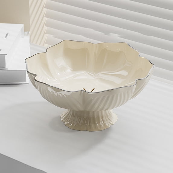 HongHeng Clearance Under $2.00 Hickened Fruit Tray Home Living Room Coffee Table Snack Tray Candy Tray Dry Fruit Tray Draining Storage Tray