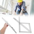 thumbnail image 1 of HongHeng Clearance Under $2.00 Multi-Angle Cornerer Stainless Steel Protractor Unglazed Corner Angle Finder, 1 of 9