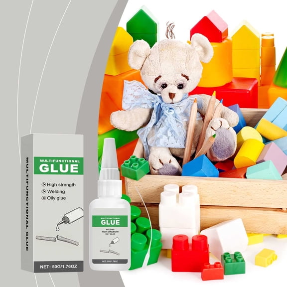 HongHeng Clearance Under $2.00 Multifunctional Glue Transparent Glue Liquid Glue Multifunctional Glue Liquid Adhesive 50ml