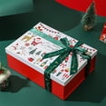 thumbnail image 1 of HongHeng Clearance Under $2.00 Red Christmas Gift Box Ribbon Box Christmas Eve Candy Packaging Box Scarf Gloves Holiday Gift Boxes, 1 of 6