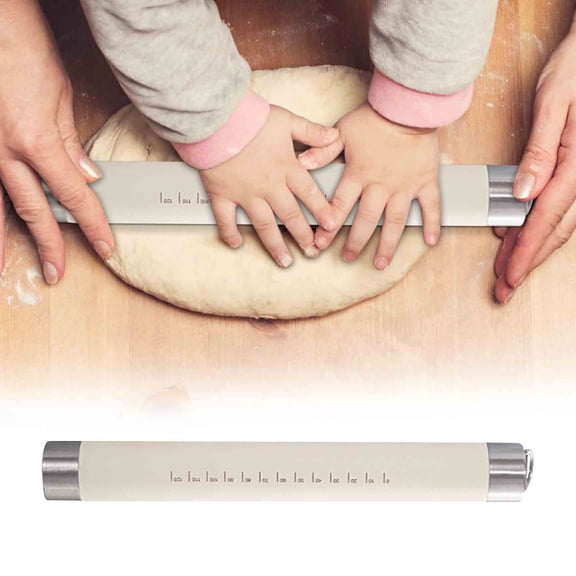 HongHeng Clearance Under $2.00 Steel Core Rolling Pin Household Noodles Pressing Stick Large Driving Stick Rolling Pin Dumpling Skin Artifact