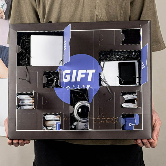HongHeng Clearance Under $2.00 Valentine's Day Birthday Gift Empty Box Boy Model Gift Box Packaging Box Blinded Box Hole Poke Gift Boxes