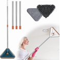 thumbnail image 1 of HongHeng Clearance Under $2.00 Wall Cleaner Mop with Long Handle 360 Rotatable Cleaning Mop Cleaning Mops Kit for Floor Walls Ceilings and Baseboards, 1 of 3