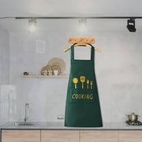 HongHeng Clearance Under $2.00 Wipable Apron Suitable for Women's Fashionable Home Kitchen Cute Japanese Cooking Apron Work Clothes