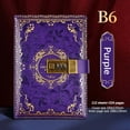 thumbnail image 1 of HongHeng Combination Lock Journal, Vintage Elegant Leather Hard Cover Floral Embossed Notebook Diary, 112 Pages Lined Golden Gilded Password Locking Personal Planner, Xmas Gifts, 1 of 7