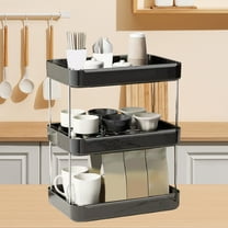 HongHeng Countertop Coffee Station Organizer, 3 Tier Wine Glass Holder, Mug Shelf with Removable Drain Tray, Spice Rack for Kitchen, Bathroom Countertop Organizer