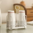 thumbnail image 1 of HongHeng Disposable Cup Rack Lid Storage Box, Paper Cups Dispenser Iron Art Durable Countertops Kitchen Coffee White, 1 of 6