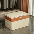 thumbnail image 1 of HongHeng Double Layer Oxford Zipper Clothes Storage Bag - Wardrobe Storage Box, Portable Storage Bag, Winter Quilt Storage Box for Clothes, Sweaters, Beddings, Blanket, Blouses, 1 of 6