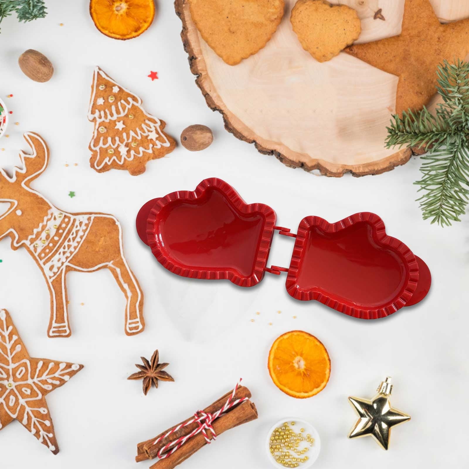 Weihnachtliche Hand Pie Maker - Backformen Für Festliche Taschenkuchen Mit Apfel, Kürbis & Eichel-Motiven