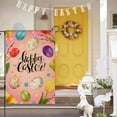 thumbnail image 1 of HongHeng Easter Garden Flag, Easter Decor Bunny Eggs Yard Flag 13x17 Double Sided, Easter Garden Flags Holiday Spring Burlap Signs Home Decorations Rustic Outdoor Farmhouse, 1 of 6