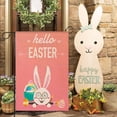 thumbnail image 1 of HongHeng Easter Garden Flag, Easter Decor Bunny Eggs Yard Flag 13x17 Double Sided, Easter Garden Flags Holiday Spring Burlap Signs Home Decorations Rustic Outdoor Farmhouse, 1 of 6
