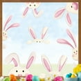 thumbnail image 1 of HongHeng Easter Window Stickers Cartoon Bunny Window Clings Reusable PVC Decal for Spring Glass Mirror Decor, 9 Sheets, 1 of 6