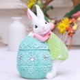thumbnail image 1 of HongHeng Egg Polyresin Bunny Easter Decor,Table Easter Decorations,Spring Bunnies Decoration Statue Figurine for Home Farmhouse, 1 of 6