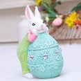 thumbnail image 1 of HongHeng Egg Polyresin Bunny Easter Decor,Table Easter Decorations,Spring Bunnies Decoration Statue Figurine for Home Farmhouse, 1 of 6