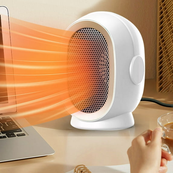 HongHeng Electric Space Heater,Portable Energy Efficient Space Heaters for Indoor Use,Two-Speed Portable Heater Fan for office with Adjustable,Overheating Protection,Dumping shutdown