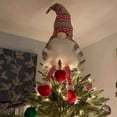 thumbnail image 1 of HongHeng Gnome Christmas Tree Topper,Gnome Christmas Ornaments Santa Gnomes Plush Party Decoration Ornament Supplies, 1 of 7