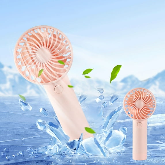 HongHeng Handheld Fan, Portable Fan Mini Fan Powerful Hand Fan with 3 Speeds, USB Rechargeable Personal Fan, Makeup Lash Fan for Girls, Cute Small Pocket Fan for Travel/Outdoor/Home